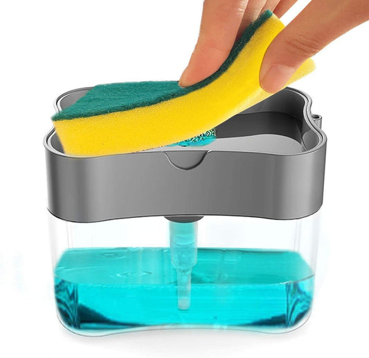 2-in-1 Dish Soap Dispenser with Sponge Holder