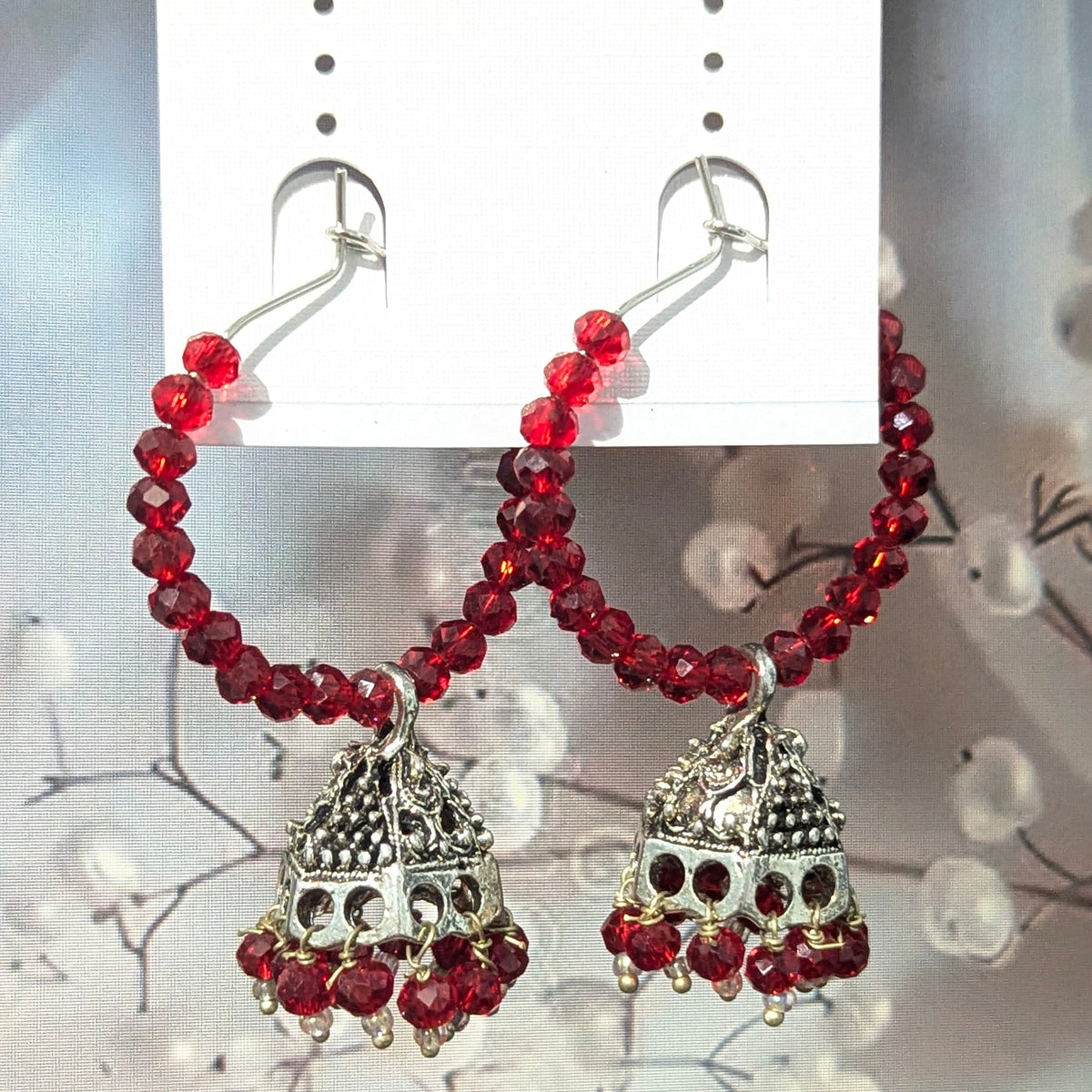 3-Pcs Red Beaded Combo Deal