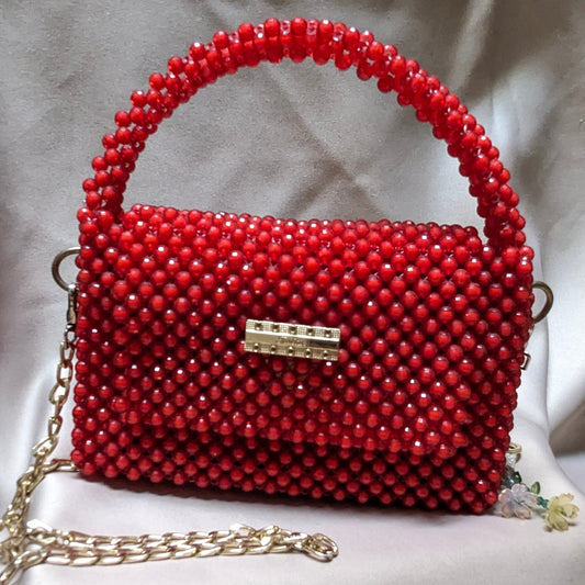 3-Pcs Red Beaded Combo Deal