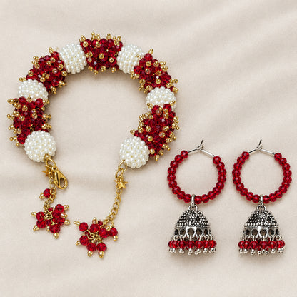 Handcrafted Bracelet & Earrings Special Deal Set