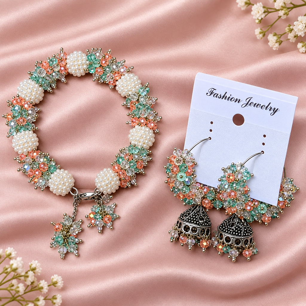 Handcrafted Bracelet & Earrings Special Deal Set